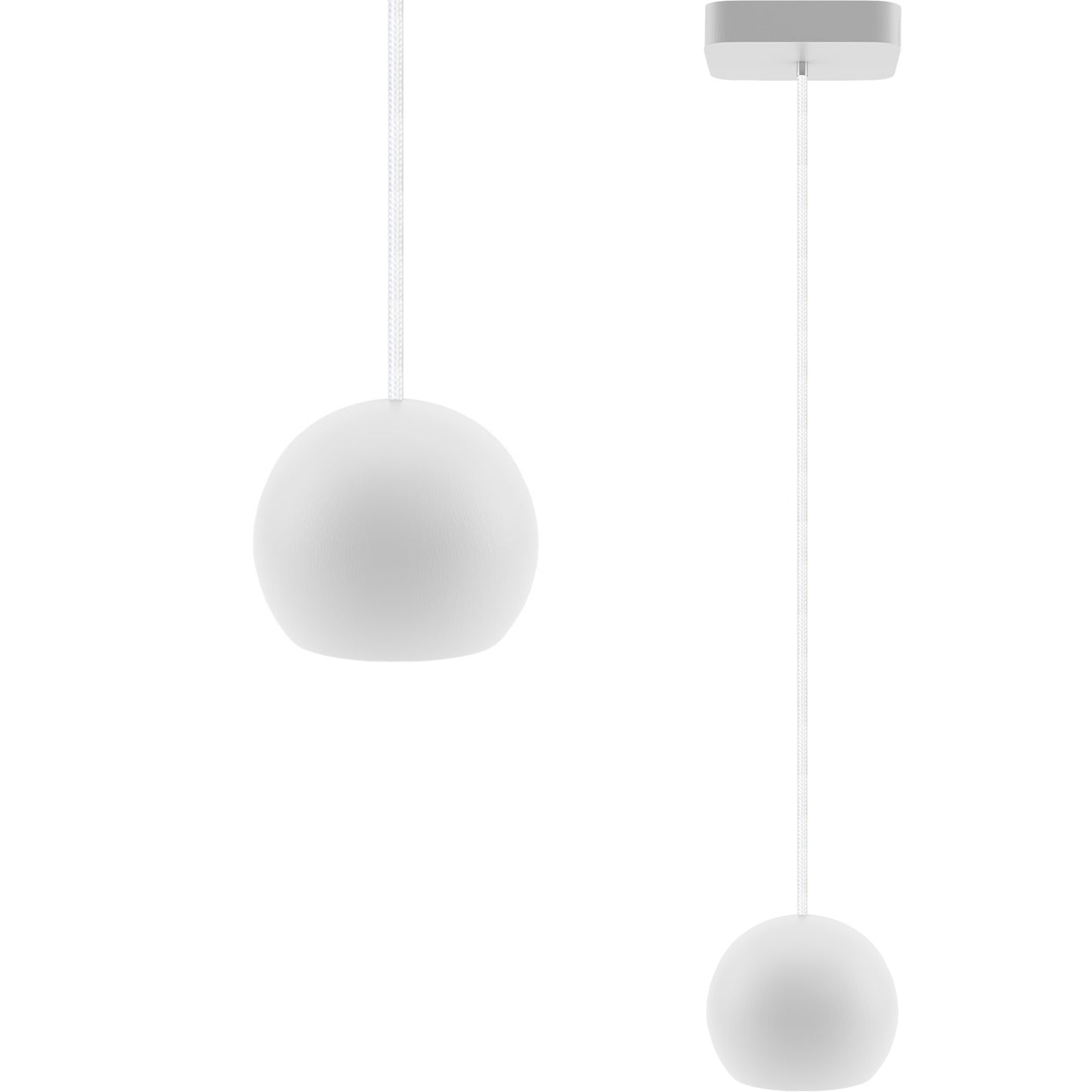 Hanging lamp white Balli Balle 1p