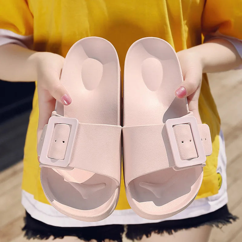 Square soft sole comfort slippers