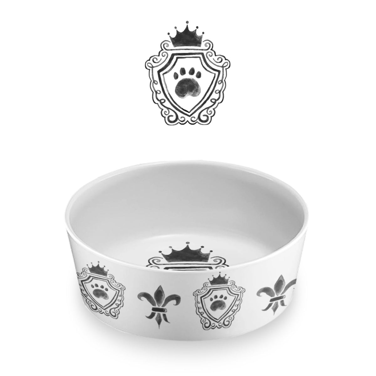 TarHong PE20775675 6 x 2.2 in. Melamine Couture Pet Bowl, 3 Cups -