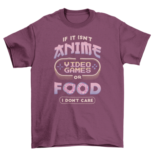 Anime video games t-shirt