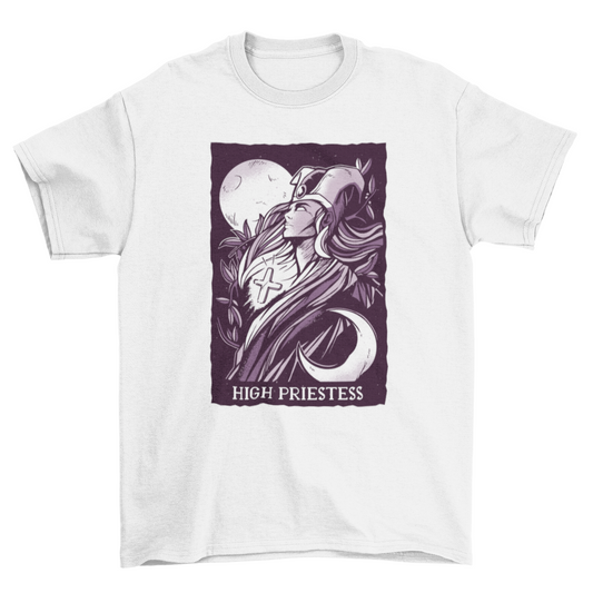 High priestess tarot t-shirt