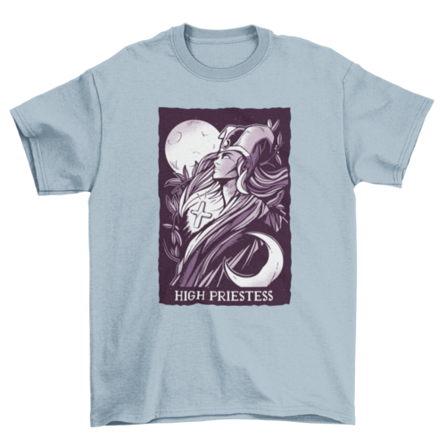 High priestess tarot t-shirt