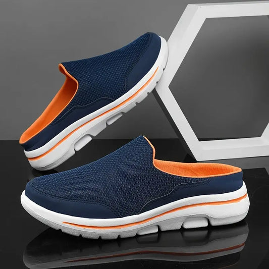 Men Slip-on Mules House Slippers Lightweight Breathable Mesh