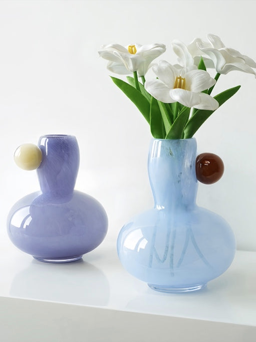 Jelly Bean Bud Vase - Whimsical Dopamine Centerpiece Vase for Gorgeous