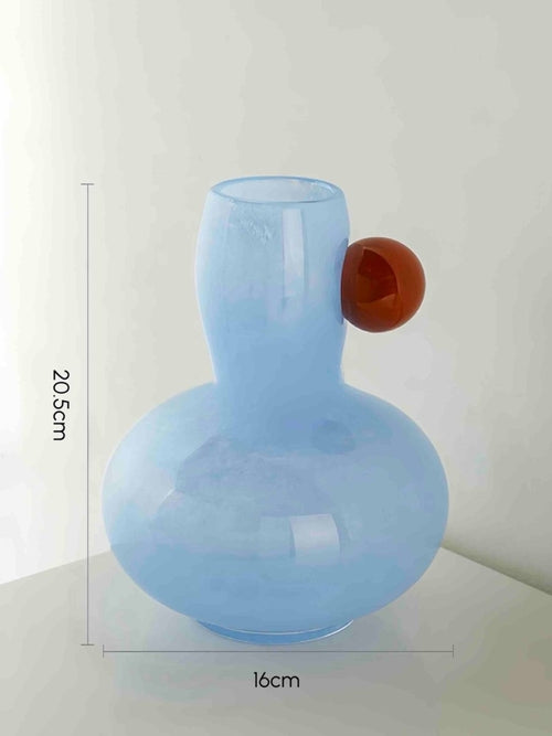 Jelly Bean Bud Vase - Whimsical Dopamine Centerpiece Vase for Gorgeous